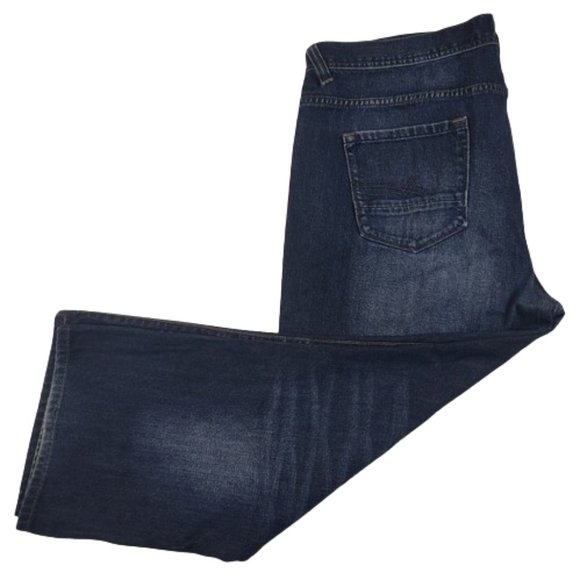 Marc Ecko Jeans Men's Well Hung Relaxed Boot 27" Inseam Med Wash Blue Denim - Picture 6 of 11